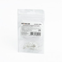 STEKKER Наконечник штыревой втулочный изолир. НШВИ 0,5-8мм2 LD405-058 Белый (DIY уп.25шт) 39374
