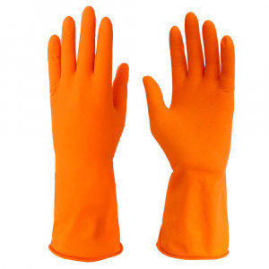 VETTA Перчатки резиновые спец. для уборки оранжевые S