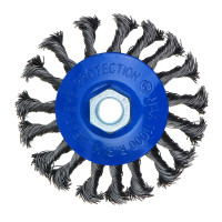 РОКОТ Щетка металл. для УШМ, диаметр 100мм/М14, крученая (тарелка)