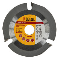 Диск пильный для УШМ, &quot;Мультирез&quot;, 125 мм, посадка 22.2 мм Denzel