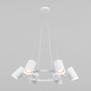 Eurosvet св-к подвес.6x50W GU10 650x650x1200 IP20 мет.белый Умный дом 70147/6 Splay a062036