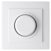 Nilson TOURAN-ALEGRA-THOR мех. выкл. СУ 1 кл. диммер (инд., 600Вт) бел. 24111052
