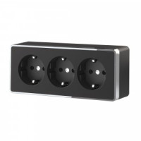 Werkel роз. ОУ 3 мест. земля, шторки Gallant (черный/хром) a052592 W5073135