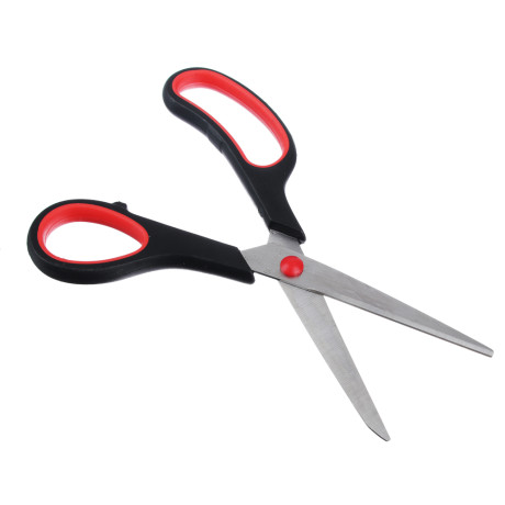 ClipStudio Ножницы канцелярские 19см, двуцветные пласт.ручки, на карточке