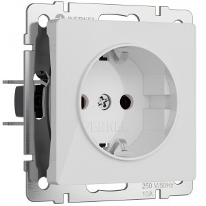Werkel мех. роз. СУ 1 мест. 16A, земля (белый акрил) W1171041 a064010