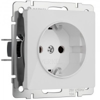 Werkel мех. роз. СУ 1 мест. 16A, земля (белый акрил) W1171041 a064010