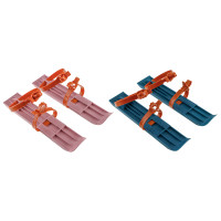 Мини-лыжи детские с пластиковыми ремешками, пластик, 7х36х1см, МЛ-1