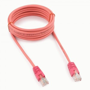 Cablexpert патч-корд UTP cat5e, 3м, литой, многожильный (розовый)