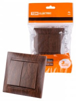 TDM Лама выкл. СУ 2 кл. 10А  венге SQ1815-0402