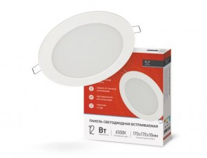 ASD/inHome св-к встр. св/д даунлайт RLP 12W(840lm) 6500K 6K d170(153)x18 круг белый IP40 8469