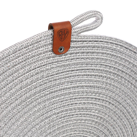 BY COLLECTION Подставка декоративная, d33см, 100% полиэстер, графит