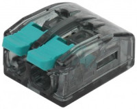 ЭРА клемма СМК с рычагом 221-412 2х(0,5-4мм2) 24А NO-224-46 тип WAGO (уп.100шт, цена за шт)