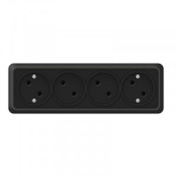 UNIVersal Олимп роз. ОУ 4 мест. черный (пласт.осн.) 2219