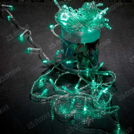 Гирлянда LED L-0-5 72 ламп прозрачный провод зеленый