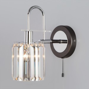 EUROSVET Бра 1x60W 120х230 металл графит/прозрачный Tenia 70090/1