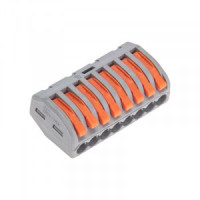 REXANT Клемма универс. СМК 222-418, 8-проводная серая 0,08-2,5/4мм2 (20 шт/уп) цена/шт 07-5258-4