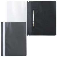 Скоросшиватель пластиковый BRAUBERG черный 220382