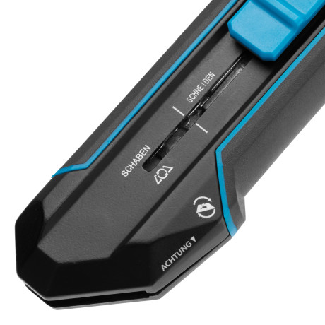 Нож-скребок выдвижной, 19мм, сменное лезвие, SK2, 5 запас. лезвий, алюмин. корпус GROSS