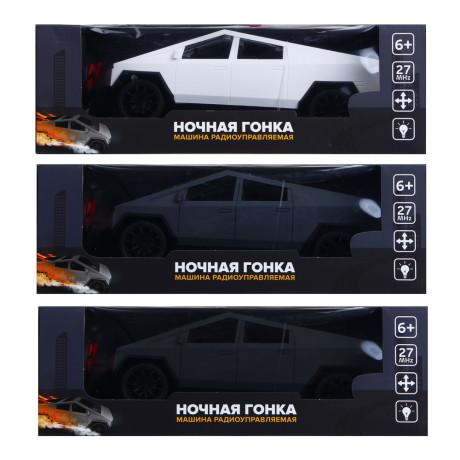 ИГРОЛЕНД Машина радиоуправляемая "Ночная гонка", 4-канальн.пульт, свет, 5хАА, PP, 33x17x11см, 3 диз