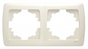 VIKO by Panasonic Carmen Рамка 2 мест. (пост.) гориз. крем. 90572102-RU (Турция)