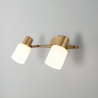 EUROSVET Бра E27 2x40W 280x150 белый/бронзовый Corso 20089/2 a049414