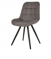 Стул обеденный Polini Home Verona SM (ДхГхВ) 53х58х89 см, серый-черный (кратно2!!!) (мест 1)