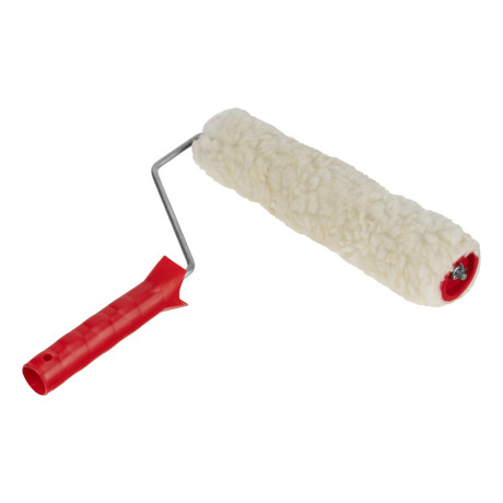 Валик "Натуральный мех", в сборе, 250 мм, D 48 мм, D ручки 6 мм, крепление шплинтом Сибртех