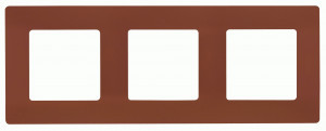IEK ETIKA рамка СУ 3 мест. какао 672573