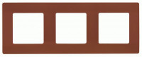 IEK ETIKA рамка СУ 3 мест. какао 672573