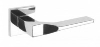 Ручка дверная компл.квадрат.основ. РЕНЦ Турин хром блестящий NDH 324-03 slim CP