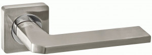 Ручка дверная компл.квадрат.основ. РЕНЦ Кераско никель матовый INDH 97-02 SN