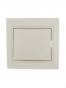 Lezard Мира выкл. СУ 1 кл. 10А крем. (корпус PC) 701-0303-100