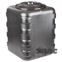 Бак для душа квадратный 150л (чёрный) х2 БШ6463