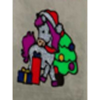 Наклейка на стекло А99 Лошадка в колпаке 15*20 (12)