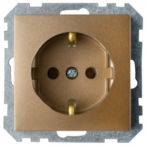 Bylectrica СТИЛЬ мех. розетки земля бронза, (РС16-525 бронза)