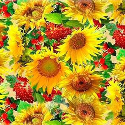 Клеенка тканая основа 125*25м 1 сорт 803/2 (подсолнух) Тверь