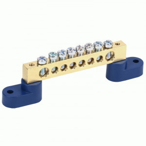 REXANT Шина N "Ноль" (нул.) 8х12мм 8 отв. 160A, инд.шк 11-2333