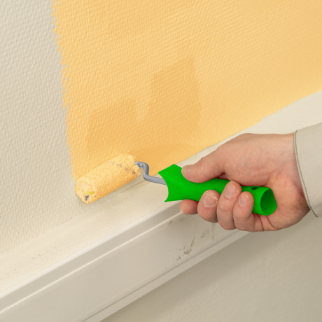 Мини-валик сменный "Водные краски", 60 мм, ворс 12 мм, D 16 мм, D ручки 6 мм, полиэстер Сибртех