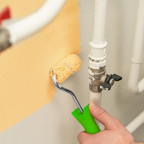 Мини-валик сменный "Водные краски", 60 мм, ворс 12 мм, D 16 мм, D ручки 6 мм, полиэстер Сибртех