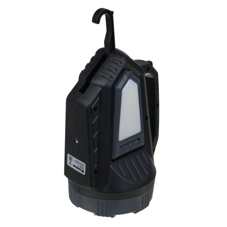 ЕРМАК Фонарь прожектор,LED,5 режимов,пластик,2400мАч,боков.фонари, красный свет, солн.батарея,Туре-С