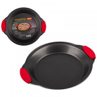 Форма д/выпечки сталь круглая силиконовые ручки 29*24,5*3см COTTURA 107036 Mallony