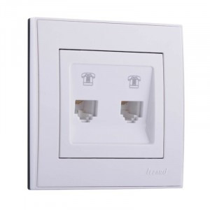 Lezard RAIN роз. телеф. СУ 2 мест. бел. (корпус PC) 703-0202-138