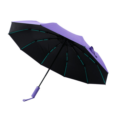 Зонт автомат, усиленный, стекловолокно, металл, пластик, ПЭ, винил, d103см, 10 спиц, 4 цвета, #1