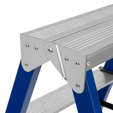 Стремянка двусторонняя 2 ступени, стальная, Сибртех