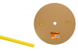 TDM ТУТнг  8/4 термоусадка ТУТ желтая цена за 1м (100 м/уп) (100!) SQ0518-0009