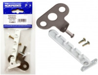 Ограничитель открывания створки пластиковых окон пласт.+металл (1шт BL) (цена за уп) НАКРЕПКО 114901