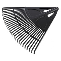 Грабли веерные пластиковые, 620 мм, 27 плоских зубьев, без черенка, Сибртех