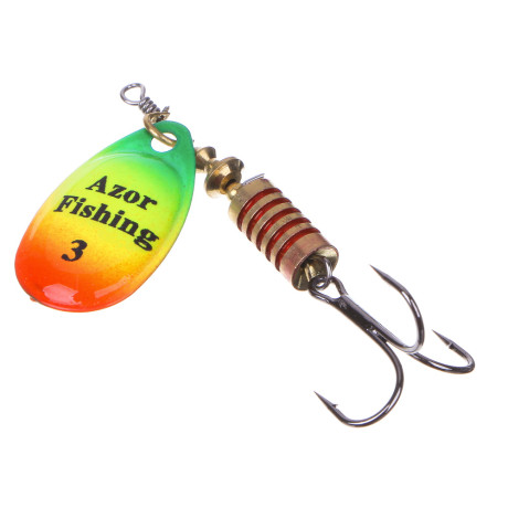 AZOR FISHING Блесна вращающаяся "Комета" №3, 6 гр, 5 цветов