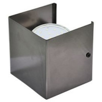 Ecola GX53-N51 св-к настенный бра 1xGX53 черный хром 100x100x90 (кратно 2!) FBN51FECB