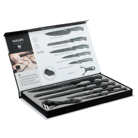 SATOSHI Рито Набор ножей кухонных 6пр, в магнитной коробке